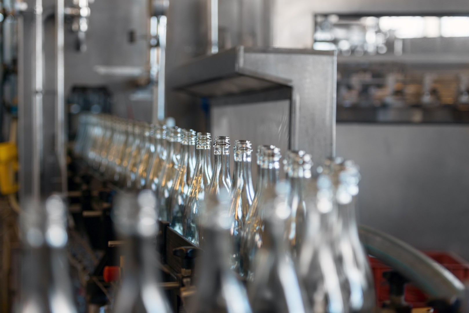 Glass bottle manufacturing line